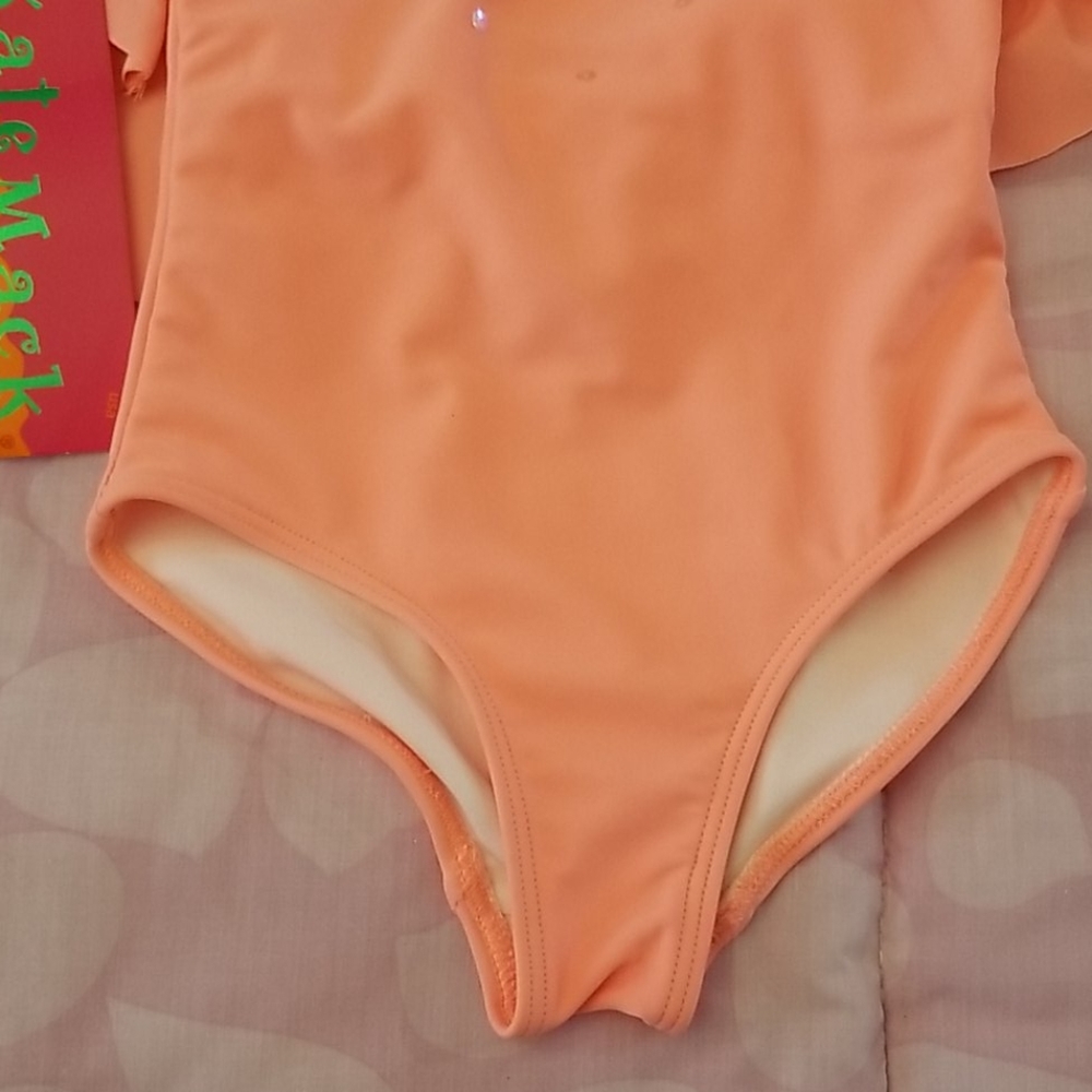 NWT Kate Mack Coral Halter 1 Piece Swimsuit Sz 2T - Picture 5 of 14